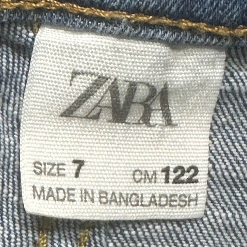 Zara Kids Shorts sz 7 Jean Shorts adjustable waist tabs